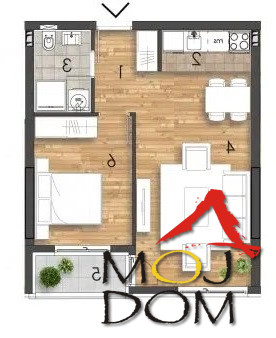 Slika 10 - Stan,NOVI SAD,SEVERNI TELEP,kv: 44, € 136750, ID: 1032962