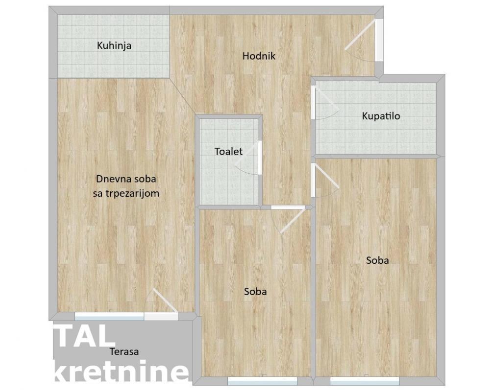 Glavna slika -Stan,NOVI SAD,TELEP,kv: 72.00, € 179450, ID: 1101425