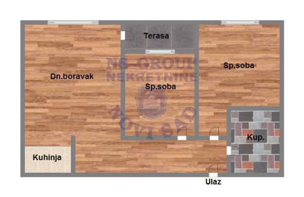 Glavna slika -Dvoiposoban stan na Telepu