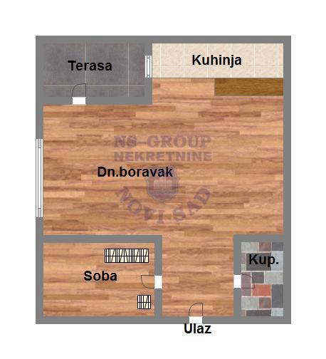 Slika 0 - Prodaje se kompletno nameštan dvosoban stan u zgradi!
