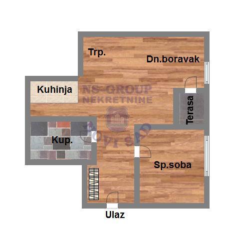 Glavna slika -Prodaja stana, 45m2, sa terasom, ima lift